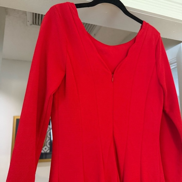 Anthro Sunday in Brooklyn Crosstown Dress 3/4" Sleeve Red Mini Dress M Classic - Picture 15 of 16